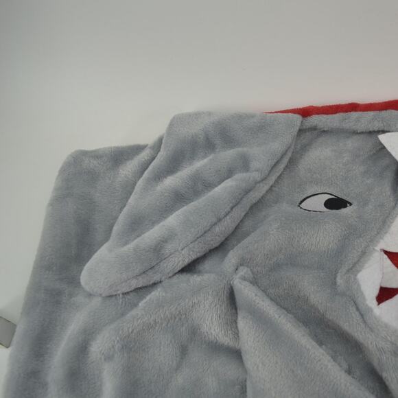 Shark Blanket Kids Mouth Fleece Sleeping Bag Gray Blue OS - Picture 8 of 15
